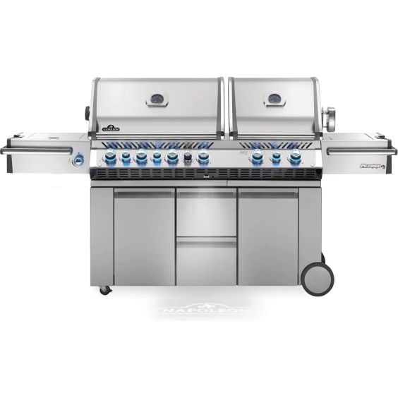 Napoleon Prestige PRO 825 Natural Gas Grill with Power Side Burner, Infrared Rear Burner &amp; Bottom Burners - PRO825RSBINSS-3