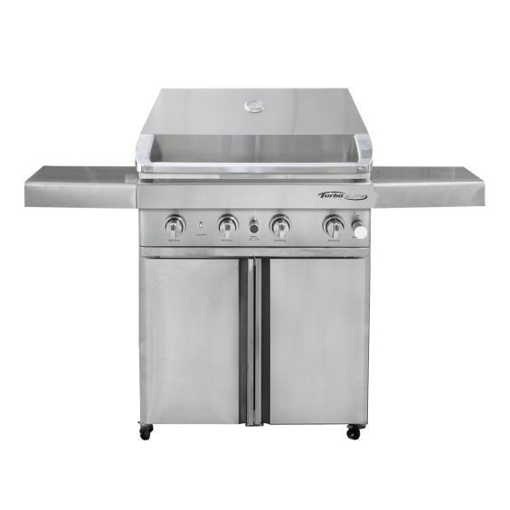 Barbeques Galore Turbo Elite 32-inch 4-Burner Freestanding Stainless Steel BBQ Gas Grill - BTE3216BNG / BTE3216BLP
