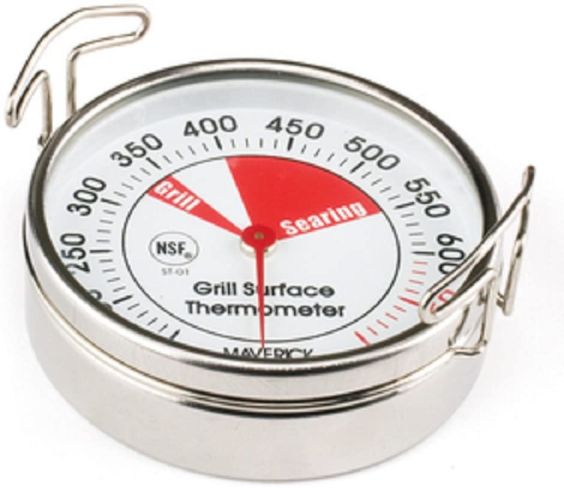 Man Law BBQ Mechanical Gauge Series Large Grill Surface Thermometer