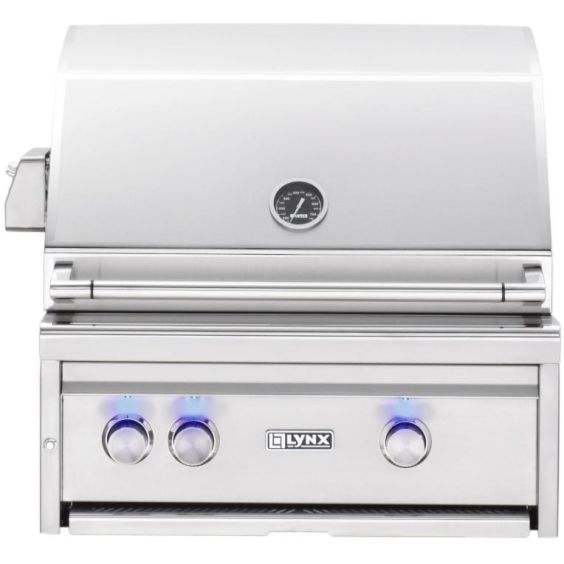 Lynx Professional 27-Inch Built-In Natural Gas Grill With One Infrared Trident Burner And Rotisserie - L27TR-NG