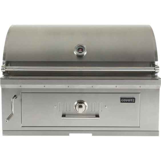 Built in charcoal deals bbq grill