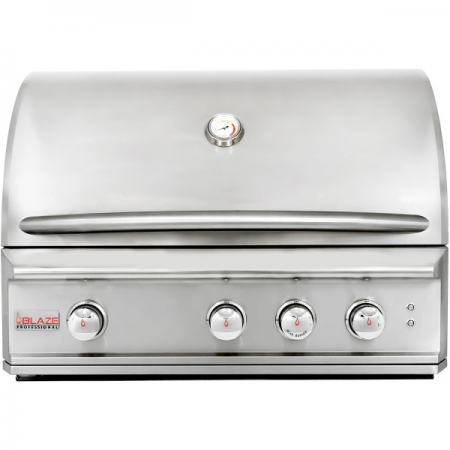 Blaze Professional 34-inch 3 Burner Built-In Gas BBQ Grill with Rear Infrared Burner - Natural Gas - BLZ-3PRO-NG