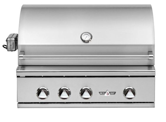 Delta Heat 32-inch Built-In Gas BBQ Grill with Infrared Rotisserie - Natural Gas - DHBQ32R-DN