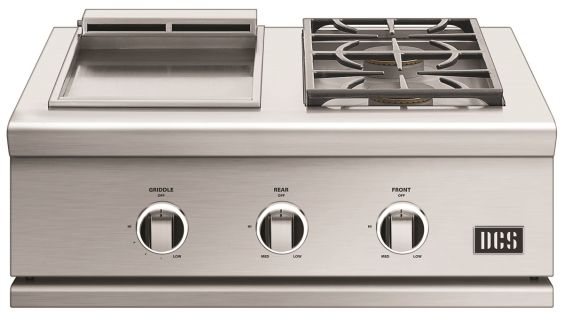 DCS Series 9 30 Inch Double Side Burner With Griddle Natural Gas