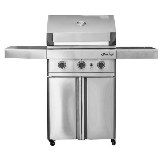 Barbeques Galore Turbo 26-inch 3-Burner Freestanding Natural Gas Grill BTH2616BNG / 3BRNCART