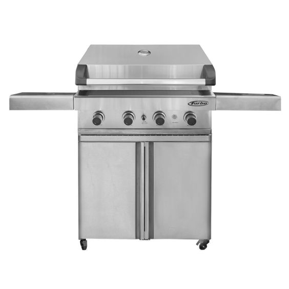 Barbeques Galore 32-inch Turbo 4-Burner Freestanding Propane Gas Grill -  BTH3221LP / 4BRNCART