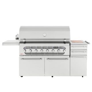 AMG Muscle 54-Inch Freestanding Hybrid Grill - Propane Gas - MUSFS54-LP
