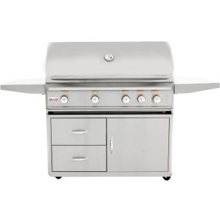 Blaze Professional LUX 44-Inch 4-Burner Freestanding Propane Gas Grill With Rear Infrared Burner - BLZ-4PRO-LP + BLZ-4PRO-CART