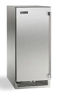 Perlick Signature Series 15-Inch 2.8 Cu. Ft. Left Hinge Outdoor Rated Undercounter Refrigerator With Lock - HP15RO-4-1LL