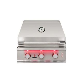 TrueFlame 25" 3-Burner Built-In Gas Grill - Natural Gas - TF25