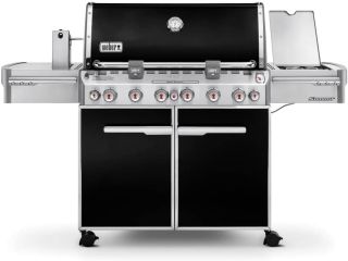 Weber Summit E-670 Propane Gas Grill With Rotisserie, Sear Burner & Side Burner - Black - 7371001