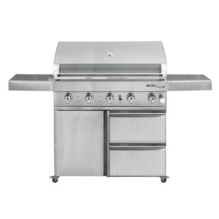Barbeques Galore Turbo Elite 38-inch 5-Burner Freestanding Stainless Steel BBQ Gas Grill - BTE3816ANG / BTE3816ALP