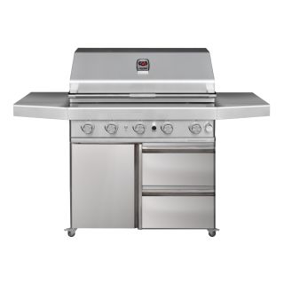 Turbo 38" 5-Burner Freestanding BBQ Gas Grill - BTG50-26-5BLP / BTG50-26-5BNG