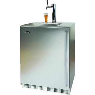 Perlick Signature Series 24-Inch Left-Hinge Outdoor Undercounter Single Tap Beer Dispenser - Panel Ready Solid Door - HP24TO-4-2L-1