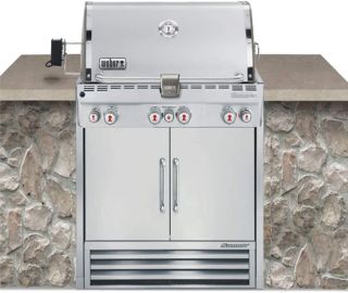 Weber Summit S-460 Built-In Propane Gas Grill With Rotisserie & Sear Burner - 7160001