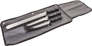 Oklahoma Joe's 5789579R04 Blacksmith 3-Piece Knife Set, Gray