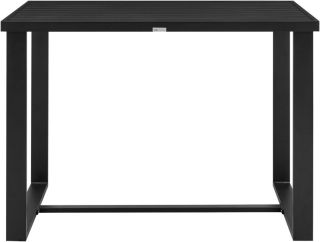 Armen Living Felicia Outdoor Patio Counter Height Dining Table in Black Aluminum- ARMENFOPCH
