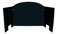 Real Fyre 24" Fyreback Black Porcelain Round - FBSB-24