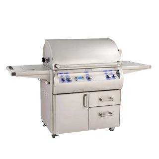 Fire Magic Echelon Diamond E790s Freestanding Gas Grill with Flush Mounted Single Side Burner, Infrared Burner, and Digital Thermometer