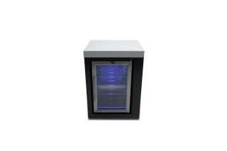 Mont Alpi 2.6 Cu. Ft. Outdoor Rated Refrigerator Cabinet Module - Black Stainless Steel - MASFM-BSS