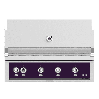 Hestan Matador 42" Built-in Grill with Trellis, Sear, and Rotisserie-Purple-Propane