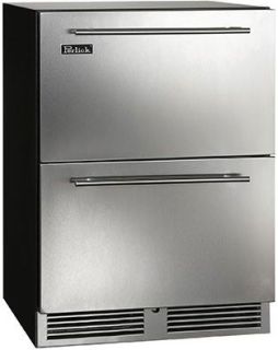 Perlick C-Series 24-Inch Outdoor Undercounter Refrigerator Drawers With Lock - Stainless Steel - HC24RO-4-5DL