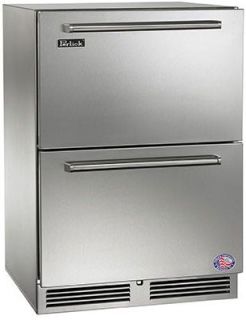 Perlick Signature Series 24-Inch Outdoor Undercounter Refrigerator Drawers - Panel Ready - HP24RO-4-6