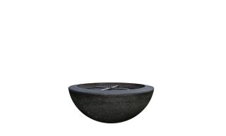 Prism Hardscapes Moderno 2 Fire Pit Bowl- Natural Gas- Ebony- PH-401-2NG