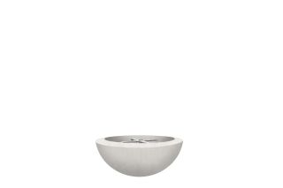 Prism Hardscapes Moderno 2 Fire Pit Bowl- Natural Gas- Ultra White- PH-401-5NG