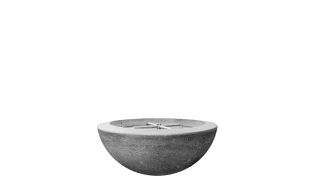 Prism Hardscapes Moderno 2 Fire Pit Bowl- Natural Gas- Pewter- PH-401-4NG