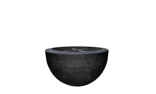 Prism Hardscapes Moderno 3 Fire Pit Bowl- Natural Gas- Ebony- PH-402-2NG