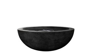 Prism Hardscapes Moderno 4 Fire Bowl in Ebony- Natural Gas- PH-404-2NG