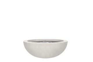 Prism Hardscapes Moderno 4 Fire Bowl in Ultra White- Natural Gas- PH-404-5NG
