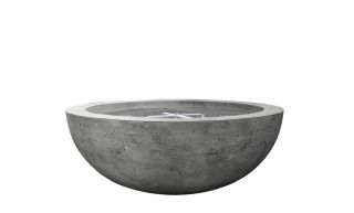 Prism Hardscapes Moderno 4 Fire Bowl in Pewter- Natural Gas- PH-404-4NG