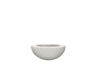Prism Hardscapes Moderno 5 Fire Bowl in Ultra White- Liquid Propane- PH-426-5LP
