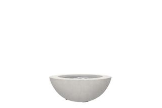 Prism Hardscapes Moderno 6 Fire Bowl in Ultra White- Liquid Propane- PH-440-5LP