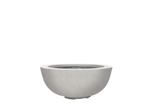 Prism Hardscapes Moderno 8 Fire Bowl in Ultra White- Natural Gas- PH-455-5NG