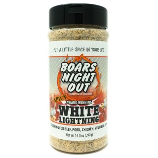 Boars Night Out Spicy White Lightning BBQ Rub - 14 oz 