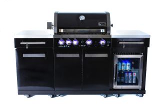 Mont Alpi 957 Grill Island w/ Compact Refrigerator - MA-957FC