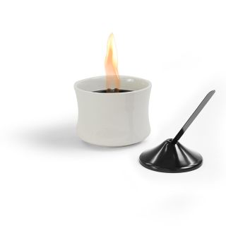 Lovinflame Non-Toxic Ceramic Candle Deluxe - White
