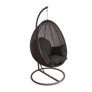 Peter Pod Hanging Egg Chair - Charcoal