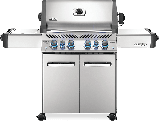 Napoleon Prestige 500 Propane Gas Grill With Infrared Rear Burner and Infrared Side Burner and Rotisserie Kit - P500RSIBPSS-3