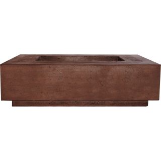 Prism Hardscapes Tavola 1 56-Inch 65,000 BTU Natural Gas Rectangular Fire Pit Table - Cafe- PH-405-1NG