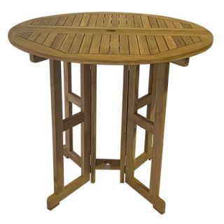 Royal Teak Bar Drop Leaf Table 45" - Round - BTDL45
