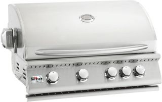 Summerset Sizzler 32-Inch 4-Burner Built-In Natural Gas Grill With Rear Infrared Burner - SIZ32-NG