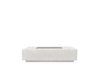 Prism Hardscapes Tavola 4 Fire Pit Table- Natural Gas- Ultra White- PH-408-5NG