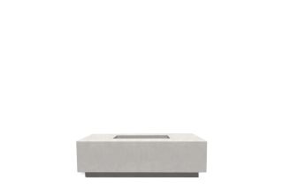 Prism Hardscapes Tavola 7 Fire Pit Table- Natural Gas- Ultra White- PH-438-5NG