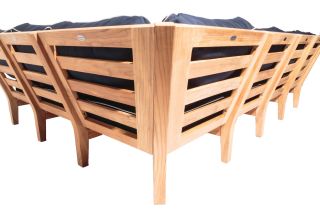 Miami Base Module Corner Two Sides w/Arms - FRAME ONLY - MIABASEFO