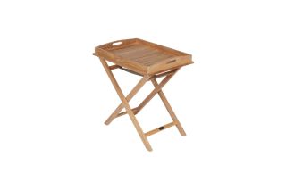 Royal Teak Tray on Stand - TRST