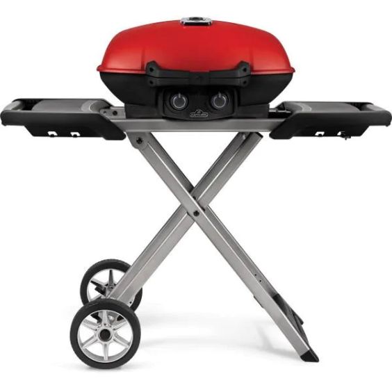 Napoleon TravelQ 285X Portable Freestanding Propane Gas Grill With Griddle - Red - TQ285X-RD-1-A